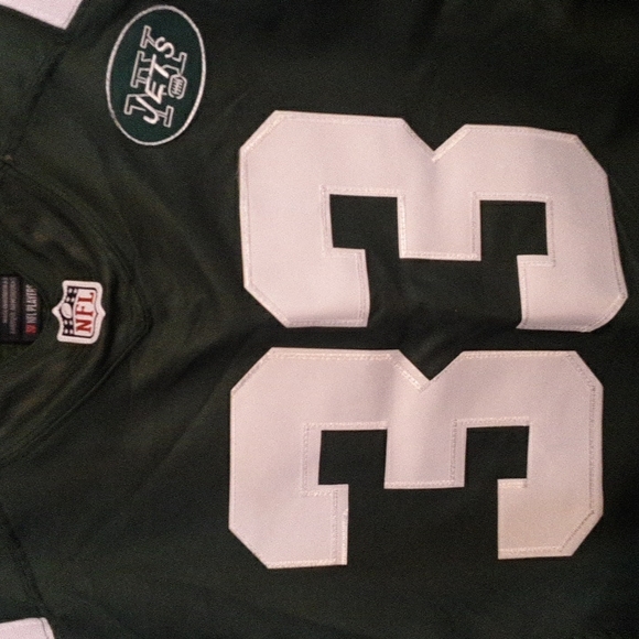 NFL Nike 40 on Field NewYork Jets football Jersey number 33 Ivory size 40 med - Picture 5 of 6